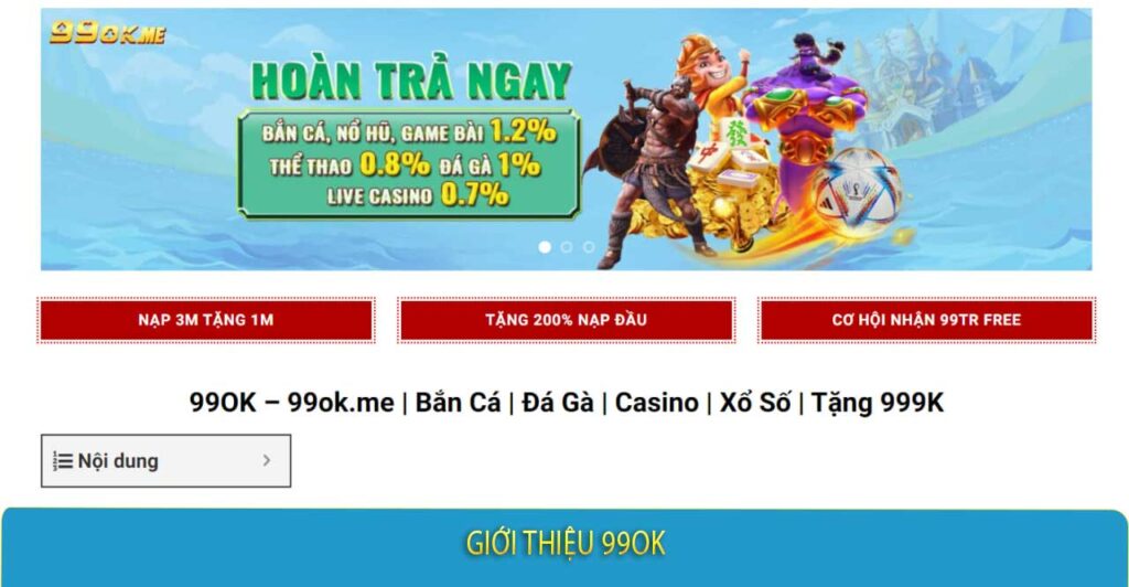 giới thiệu 99ok